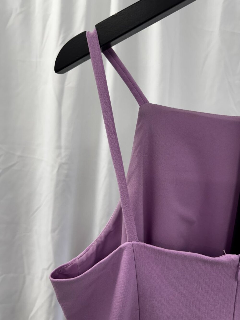 French Connection: Whisper Lilac Pink Spaghetti Strap Sheath Mini Dress - Picture 9 of 14